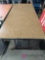 Brown folding table