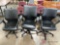 3 office chairs