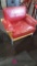 Red cushion chair