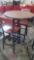 Cafe table with two chairs