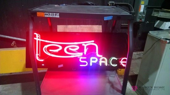 Teen space neon sign