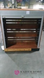 60 by 26 by 54 inch lighted and lockable mobile display unit