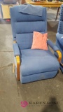 Blue Lazy Boy recliner chair