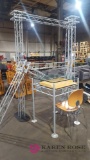 Glass top podium and Lighting Display