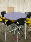 High Table and 4 chairs