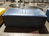 Blue cushioned seat