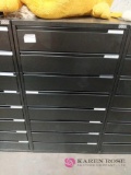 Black metal file cabinet