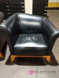 Black armchair