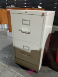 2 drawer metal file cabinet