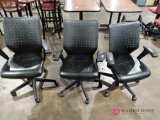 3 office chairs