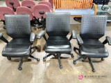 3 office chairs