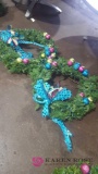 Two Christmas wreaths