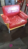 Red cushion chair