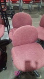 Two cloth seat computer chairs