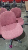 Two cloth seat computer chairs