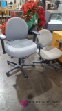 Two computer chairs