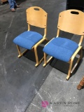 Pair of student chairs