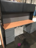 Four piece desk unit