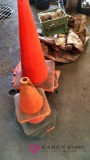 Emergency cones and tarps