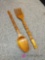 Decorative Wooden Fork and Spoon