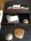Jewelry box with assorted earrings