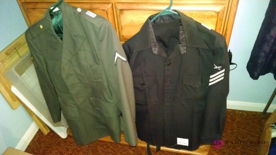 Two military jackets and 2 shirts