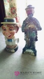 Emmett Kelly and Mortimer snerd Jim Beam decanters