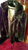 Jordache fur coat size 18 and a half