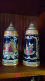 Two collectible steins Strasburg and Alsace