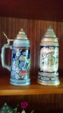 Two collectible steins