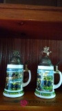 Two collectible steins