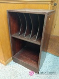 Wooden shelving unit