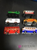 Six early matchbox vehicles