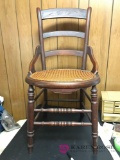 Vintage cane bottom chair