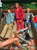 4 Assorted action figures, 13 inches tall