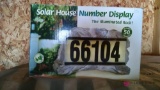 Solar house number display