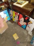 Assorted framed Disney Pictures