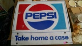 16 x 14 metal Pepsi sign