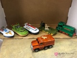 Six early matchbox vehicles