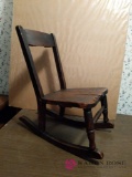 Small wooden rocking chair