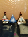 3 Collectible Beams Whiskey Bottles