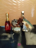 3 Collectible Beams Whiskey Bottles