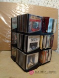 Rotating CD rack and CDs