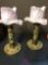 Pair of candleholders
