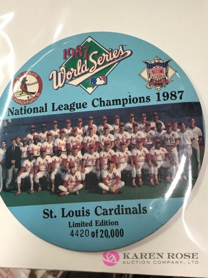 St. Louis Cardinals 1987 World Series badge