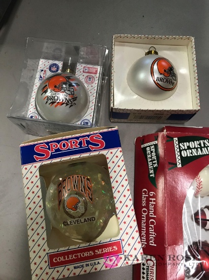 Cleveland Browns Christmas ornaments