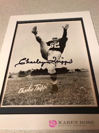 Autographed photo Charlie Trippi