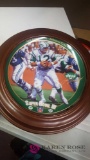 Super Bowl football decorative plates