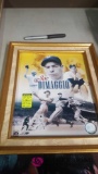 Framed Hall of Fame Joe DiMaggio