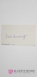 Frank Baumholtz Signature